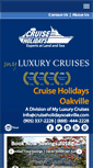 Mobile Screenshot of cruiseholidaysoakville.com