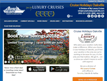 Tablet Screenshot of cruiseholidaysoakville.com